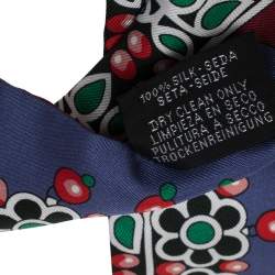 Pre Owned Hermés Burgundy Parures Des Maharajas Silk Twilly