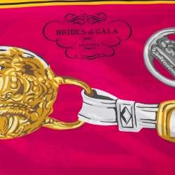 Pre Owned Hermès Bicolor Brides De Gala Silk Maxi Twilly Scarf