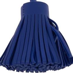 Pre Owned Hermes Blue Leather Carmen Tassel Key Ring