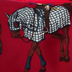 Pre Owned Hermès Bordeux Ronds De Marche Silk Scarf
