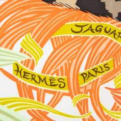 Pre Owned Hermès Multicolor Jaguar Quetzal Silk Scarf