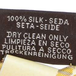 Pre Owned Hermès Multicolor Jaguar Quetzal Silk Scarf