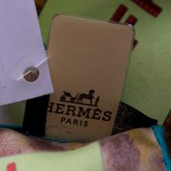 Pre Owned Hermès Black Selle D'Officier En Grande Tenue Silk Scarf