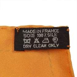 Pre Owned Hermes Multicolor Madame Monsieur Printed Silk Square Scarf