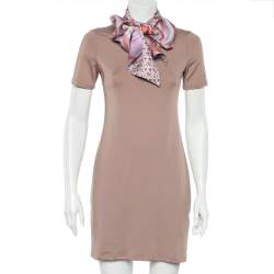 Pre Owned Hermes Multicolor Belt & Buckle Printed Silk Maxi Twilly