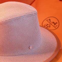 Hermes Brown Cappello Hat Size 56 cm