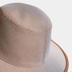 Hermes Brown Cappello Hat Size 56 cm