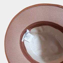 Hermes Brown Cappello Hat Size 56 cm