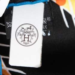 Pre Owned Hermès Multicolor Baobab Cat Silk Square Scarf