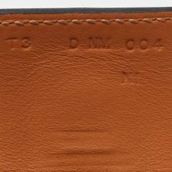 Hermes Collier De Chien Leather Palladium Plated Cuff Bracelet T3