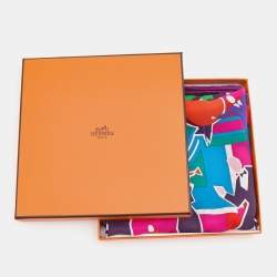Pre Owned Hermès Multicolor Original Trocadero Jazz Band Silk Scarf