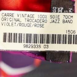 Pre Owned Hermès Multicolor Original Trocadero Jazz Band Silk Scarf