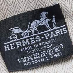 Hermes Carmin Toile Large Bride-A-Brac Cosmetic Pouch