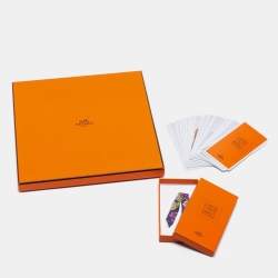 Pre Owned Hermes Red Collier de Chiens Square Scarf