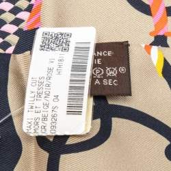 Pre Owned Hermes Multicolor Mors Et Tresse Silk Maxi Twilly Scarf