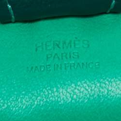 Pre Owned Hermes Menthe/Malachite/Blue Brume Milo Leather Rodeo Grigri Bag Charm PM