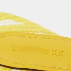 Hermes Jaune Citron/Blanc/Jaune De Naples Toile and Swift Leather Shoulder Bag Strap