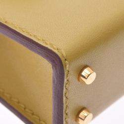 Hermes Yellow Tadalekt Leather Gold Hardware Kelly Twilly Charm Bag 