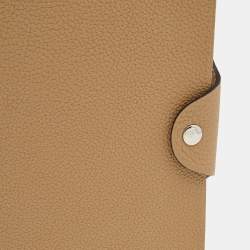 Hermes Chai Togo Leather Ulysse MM Notebook Cover 