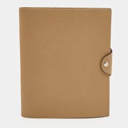 Hermes Chai Togo Leather Ulysse MM Notebook Cover 