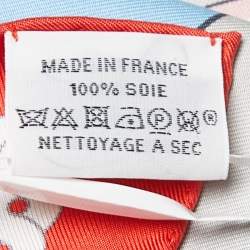 Hermès Multicolor La Berline Bayadere Printed Silk Square Scarf