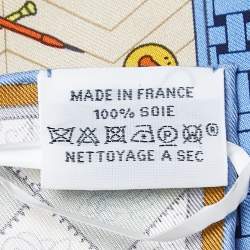 Hermès Multicolor Objets de Curiosité Printed Silk Square Scarf