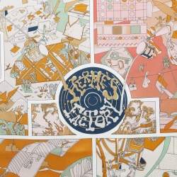 Pre Owned Hermès Multicolor Hermes factory Printed Silk Square Scarf