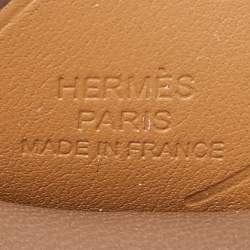 Hermes Etoupe/Biscuit/Vert Fizz Milo Lambskin and Swift Leather Rodeo Pegase Bag Charm PM