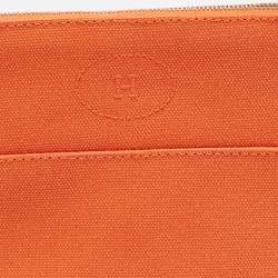 Hermès  Feu Canvas Bolide Mini Travel Case