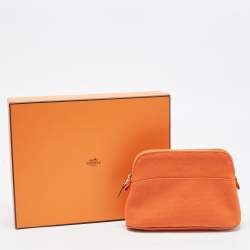 Hermès  Feu Canvas Bolide Mini Travel Case