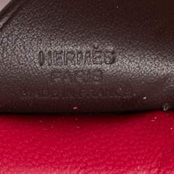 Hermes Framboise/Rose Sakura/Rouge Sellier Milo Leather GriGri Rodeo Pegase Bag Charm PM
