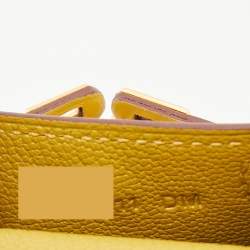 Hermes Cardamome Tadelakt Leather Mini Kelly Twilly Bag Charm 