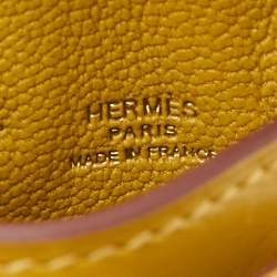 Hermes Cardamome Tadelakt Leather Mini Kelly Twilly Bag Charm 