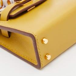 Hermes Cardamome Tadelakt Leather Mini Kelly Twilly Bag Charm 