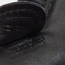 Pre Owned Hermes So Black Milo Leather and Matte Alligator Touch GriGri Rodeo Bag Charm PM