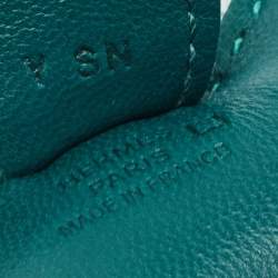 Pre Owned Hermes Malachite/Menthe/Bleu Brume/Vert Jade Milo Leather and Matte Alligator Touch GriGri Rodeo Bag Charm PM