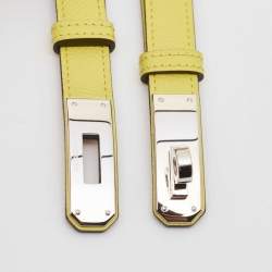 Hermès Jaune Citron Epsom Leather Kelly Belt
