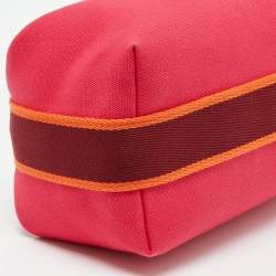 Hermes Hibiscus Canvas Small Bride-a-Brac Pouch