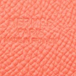 Hermes Rouge Casaque/Rose Jaipur Epsom Leather Reversible Belt Strap 95 CM