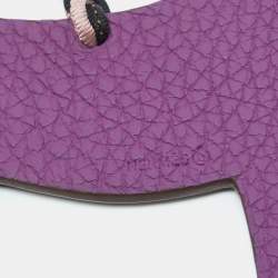 Pre Owned Hermès Colvert/Anemone Epsom and Togo Leather Petit H Hermy Horse Bag Charm