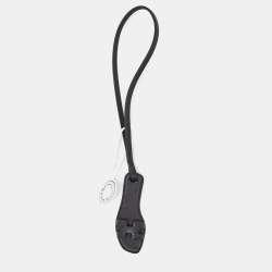 Hermes Black Swift and Epsom Leather Oran Nano Charm