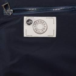 Hermès Navy Blue Nylon Puffer Down Jacket XS