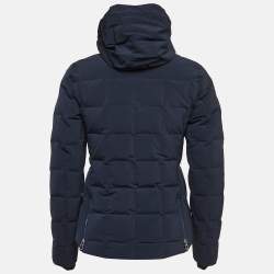 Hermès Navy Blue Nylon Puffer Down Jacket XS