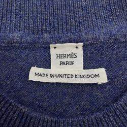 Hermes Blue Cashmere Sweater [H-Lift] Size 42