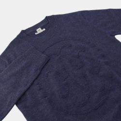 Hermes Blue Cashmere Sweater [H-Lift] Size 42