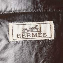 Pre Owned Hermès Navy Blue Synthetic Puffer Vest XXL