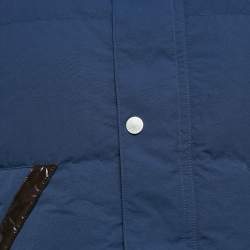 Pre Owned Hermès Navy Blue Synthetic Puffer Vest XXL