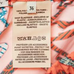 Hermès Rose Sorbet Orange Tatersales Print Nylon Beach Shorts S