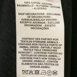 Pre Owned Hermès Black Cotton Mosaique Prairie Maxi Dress S