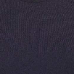 Hermès Purple Wool Knit Crew Neck Sweater Top M